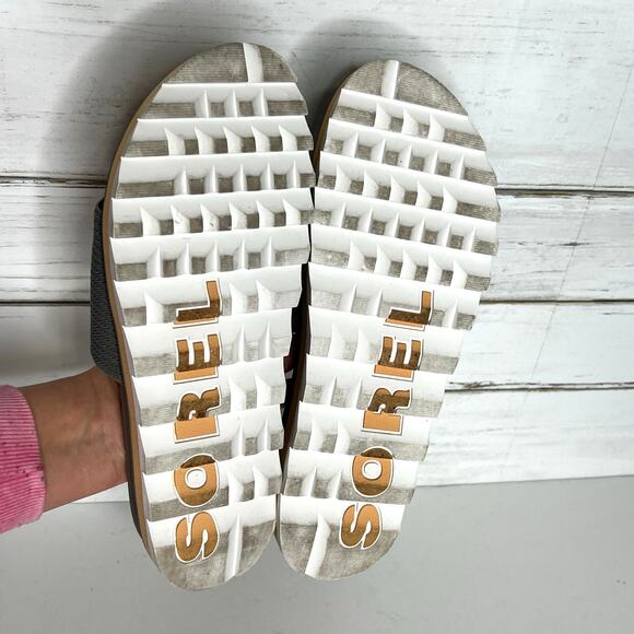 Sorel Roaming Easy Slides Grey Shoe Size 11 - Picture 3 of 7